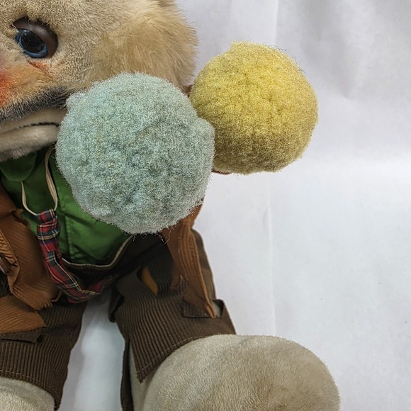 Vintage Emmitt Kelly Jr Animal Clown Bear By Luigi Amani, Plush 18" Doll - Picture 4 of 13